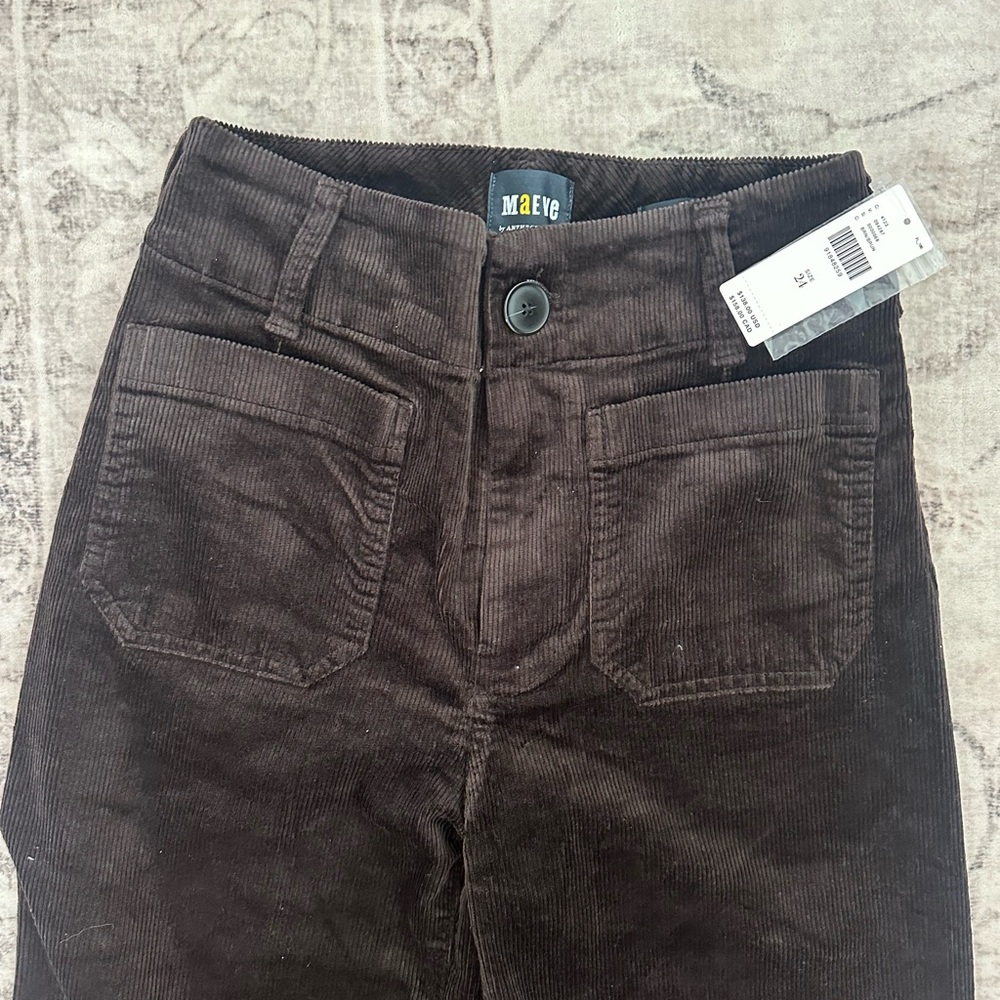 MAEVE women’s Brown Corduroy Pants